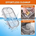 thumbnail image 6 of Vesteel Stainless Steel Air Fryer Basket Set of 2, 8.7" x 6.3" Oven Crisper Basket for Baking, Roasting & Healthy Cooking, Dishwasher Safe, 6 of 6
