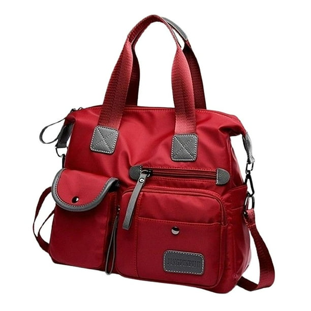 Bolso de mensajero impermeable perfecl para Mujer Rojo medio