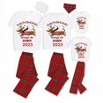 thumbnail image 2 of Pijamas familiares a juego de Navidad, conjunto de Pijamas cortos de Dachshund a través de la Blancanieves, 2023, 2 of 3