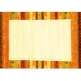 thumbnail image 1 of Ahgly Company Machine Washable Indoor Rectangle Solid Yellow Modern Area Rugs, 7' x 9', 1 of 4