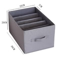 thumbnail image 2 of TNOBHG Wardrobe Drawer Dividers Clothing Storage Box with Multi Compartments Foldable Wardrobe Drawer Organizer for Trousers T-shirts Socks Stackable, 2 of 8