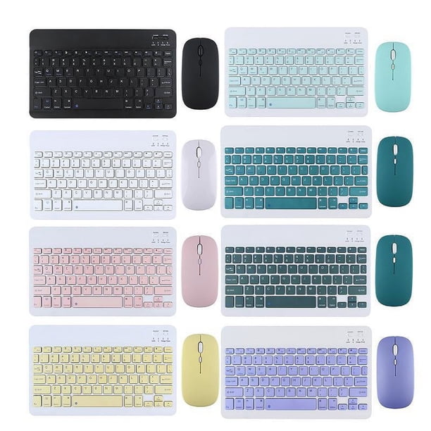 Para iPad phablet Teclado Bluetooth Tres sistemas Ratón Bluetooth universal Ratón y ratón Conjunto pequeño Idioma