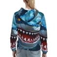 thumbnail image 7 of Kdxio Cartoon Cute Shark Print Womens Oversized Hoodies Sweatshirts Hooded Pullover Tops Sweaters Casual-Large, 7 of 7