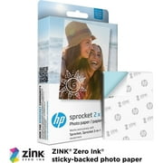 HP Sprocket 2x3 Portable Instant Photo Printer, ZINK Zero Ink, Bluetooth Wireless, Deluxe Bundle Accessories