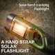 thumbnail image 5 of Greeniant Linterna con energía solar Manivela de carga Noche Ciclismo Equitación Camping Senderismo Pesca Espeleología Antorcha de emergencia Estufas de camping Negro Greeniant OD029515-02, 5 of 6