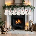 thumbnail image 3 of AFQH Christmas Stockings with Initial Small Embroidered Letter Knit Christmas StockingMonogram Hanging Xmas Stockings for Family Christmas Tree Fireplace Holiday Party Decoration, 3 of 5
