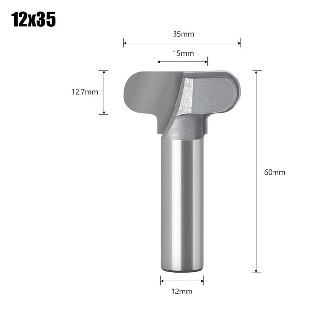 1/2 12mm Shank Router Bit Tungsten Carbide endmill For Woodworking Cutting Tool