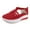 Red, variant on IUJSOY Sandals for Women 2025 Closed Toe Sneakers Platform Wedge Sandals Dress Shoes Walking Shoes
