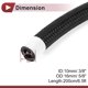 thumbnail image 4 of Ofertas Únicas 1 Pcs Manguera de Línea de Combustible Manguera de Vacío Manguera de Combustible Automotriz 10mm 3/8"(ID) 16mm/5/8"(OD) 200cm/6.5ft(L) Goma NPR, Trenzado de Nylon, 4 of 7