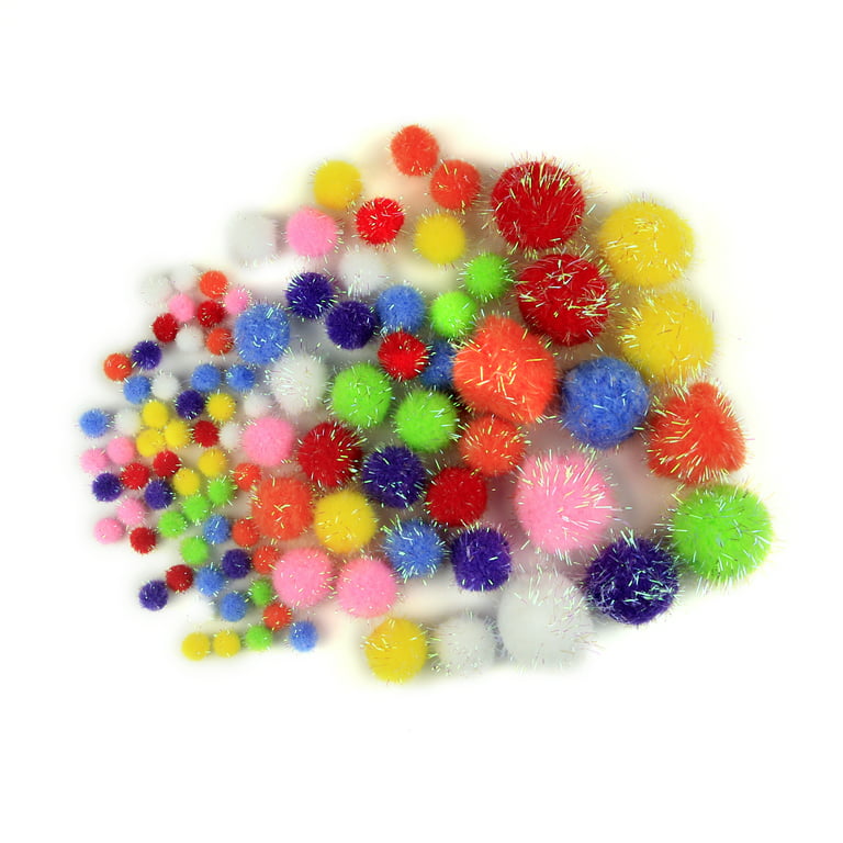 Colorations® Pom-Poms, Red - 100 Pieces