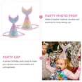 thumbnail image 5 of 2 piezas de cumpleaños Gat de fiesta Mermaid con forma de sirena, 5 of 5