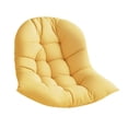 thumbnail image 4 of Cojín colgante para silla de huevo, grueso, cómodo, suave y lavable, ideal para hamacas, porches, interiores, jardines y exteriores. Amarillo, 4 of 9