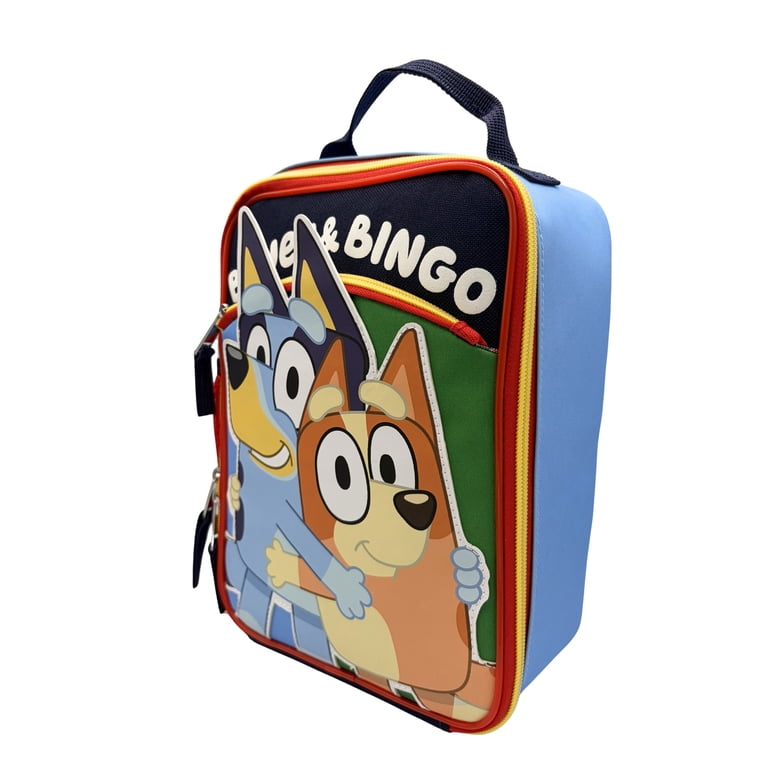 b.box Bluey ランチバッグ 保冷バッグ 子ども用 Bluey Insulated Lunch Tote with Side Pocket and 3D Ears - Walmart.com