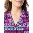 thumbnail image 4 of Fruit of the Loom Women's Beyond Soft Long Sleeve Button Down Flannel Sleepshirt, Sizes S-4X, 4 of 9