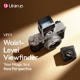 thumbnail image 3 of Ulanzi VF01 Waist-Level Viewfinder with Cold Shoe Mount, Retro Optical Viewfinder for Low-Angle Framing, Magnetic Flip Hood Camera Accessory, 3 of 15