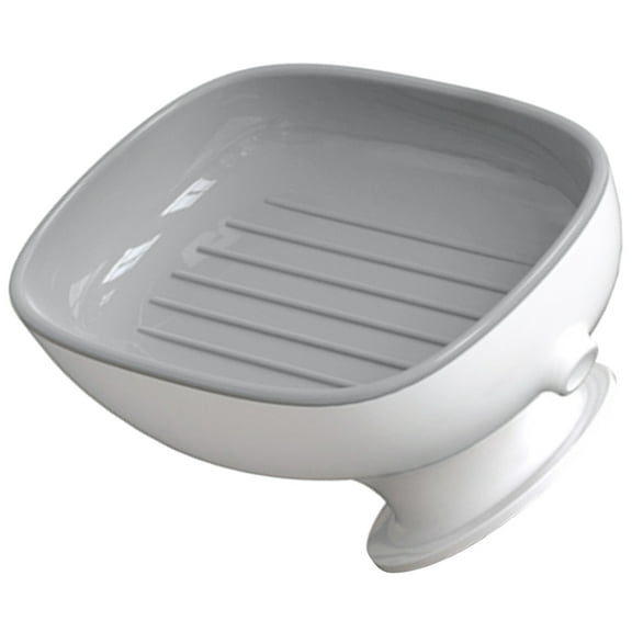 HOMEMAXS Self Draining Soap Holder with Suction Cup for Bathroom and Kitchen Assorted Color