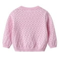 thumbnail image 4 of KEXE Sweaters For Girls Cardigans For Girls Girls Cardigan Sweaters School Uniform Sweater V Neck Button Front Outerwear Pink 3-6 Months, 4 of 4