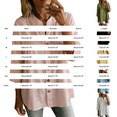 thumbnail image 3 of Only Moment Lightweight Soft Casual Shirts for Women 3/4 Sleeve V Neck Wash Cotton Blouses Dressy Casual Work Shirt 2026 Summer Spring Fashion Clothing Green,XL, 3 of 4