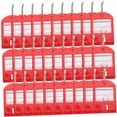 thumbnail image 5 of WRISTBIQUE 35Pcs Red Key Chain Id Tags with Protective Cover for Multiple Key and Luggage Labeling, 5 of 8