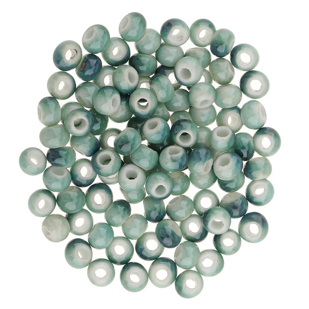 LOTES 100 Piezas De Color Surtido De Cerámica Espaciador Granos Para DIY Pulseras Collares Joyería Fabricación De Artesanías - 2 # Color 2 Macarena Cuentas sueltas