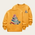 thumbnail image 1 of Cowsor Girls Sweatshirts Kids Cute Graphic Crewneck Pullover Tops Xmas Long Sleeve Holiday Shirts, 1 of 5