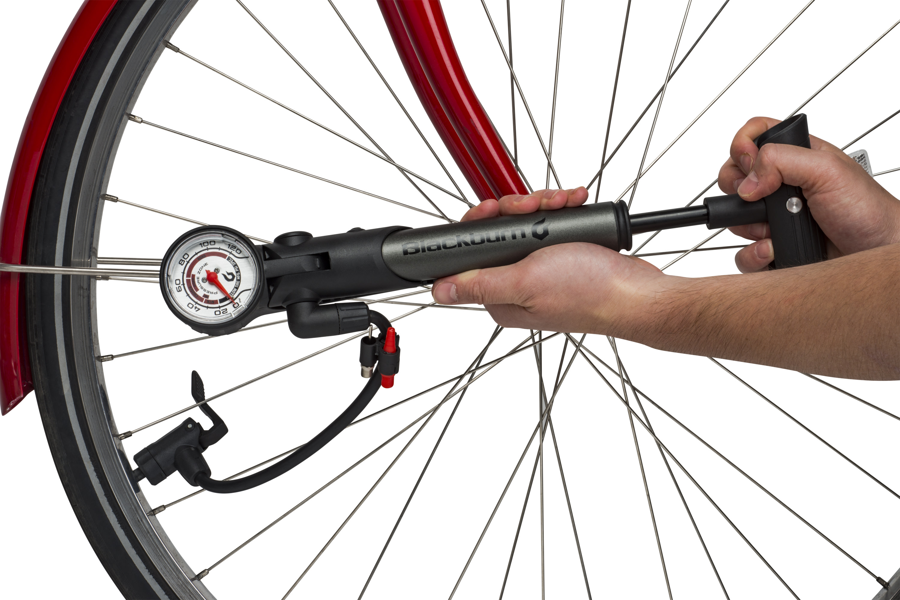 Blackburn Hybrid Bicycle Frame Pump with Pressure Gauge photo 4