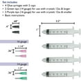 thumbnail image 3 of The Beadsmith Glue Syringes - CrystalFX - 4 Syringes, 4 Tips and 2 caps - Use with Thick Viscosity Glues - Precision Adhesive for Attaching Crystals, Rhinestones, Flat Back Stones, Gems & JewelsH, 3 of 7