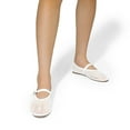 thumbnail image 3 of Dream Pairs Women’s Mary Jane Flats – Fishnet Pointed-Toe Flats with Buckle Strap, 3 of 8