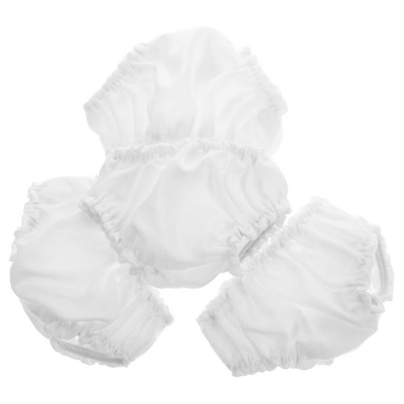 DEEPCRAFF 4pcs Stuffed Bear Basic Clothes Stuffed Animal Accessories Cloth White Pretend Play