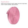 thumbnail image 4 of Flat Nylon Webbing Strap 1 Inch 50 Yards Pink for Backpack, Luggage-rack, 4 of 7