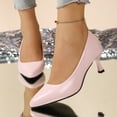 thumbnail image 2 of Kitten Heels for Women Pointed Closed Toe Dress Shoes Wedding Party Comfortable Cushioned High Stiletto Pumps Pink Size 6, 2 of 6
