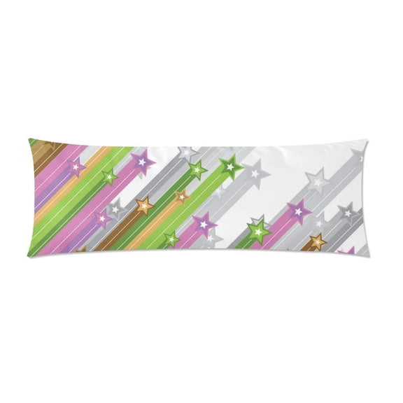 ABPHOTO Shooting Stars Body Pillowcase Pillow Cover Pillow Protector Two Sides Printing 20x60 inch