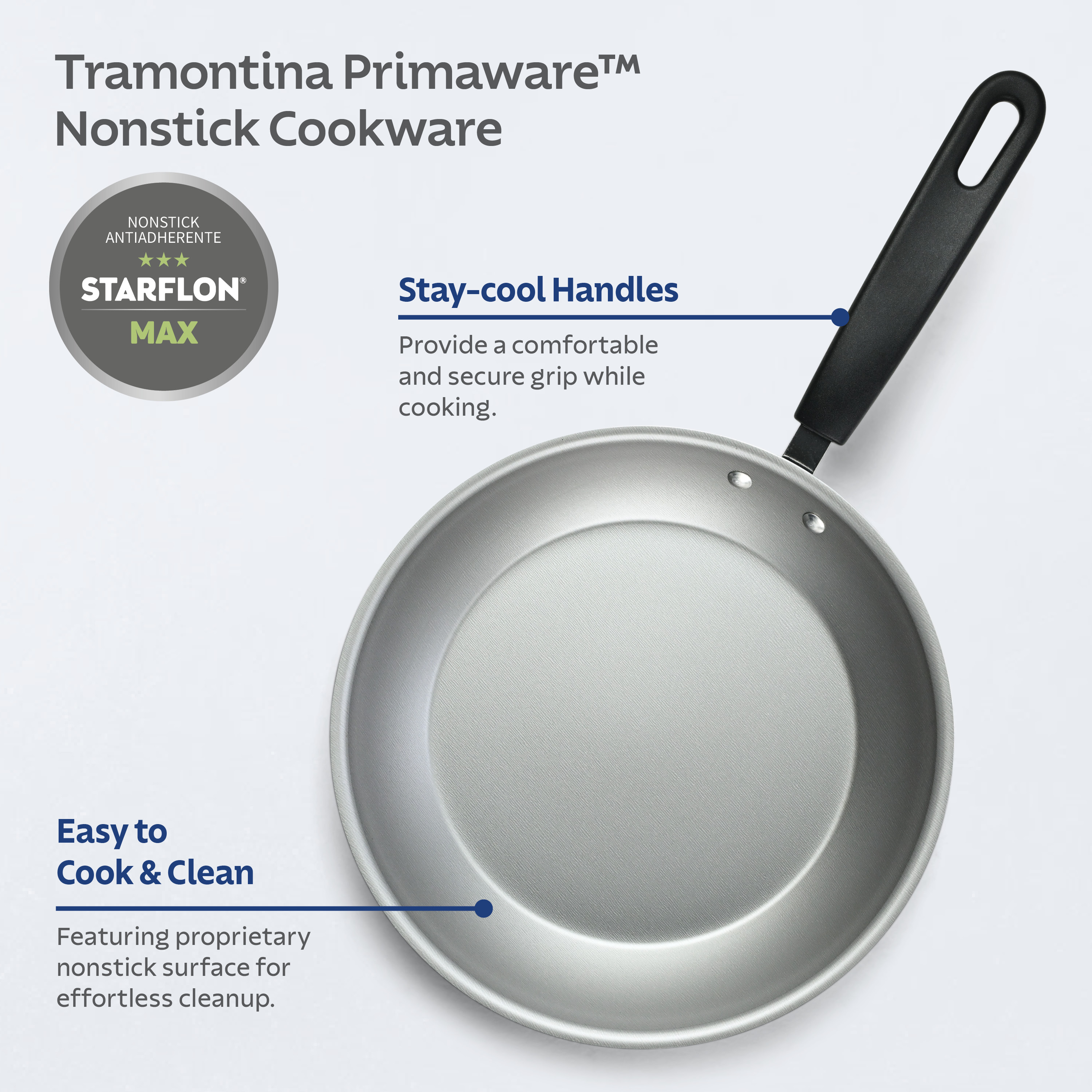 Tramontina Primaware 2-Piece Nonstick Fry Pan Set photo 5