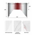 thumbnail image 5 of Red Grey White Swag Valances for Windows, Small Curtains Drapes, Farmhouse Ombre Color Modern Simple Kitchen Window Curtains Over Sink Rod Pocket Window Treatment Valance for Bedroom/Bathroom 56"x36", 5 of 5