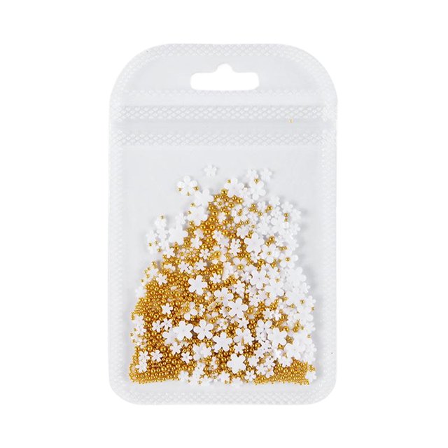 Guardurnaity Equipos de uñas acrílicos del sistema completo para principiantes DIY precio asequible variedad de colores ricos de larga duración Juegos de manicura blanco-oro perla