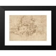 thumbnail image 2 of Circle of Giorgione (Giulio Campagnola) 18x13 Black Modern Framed Museum Art Print Titled - A Complex of Rustic Houses Built Over Ruins (1509-1515), 2 of 5