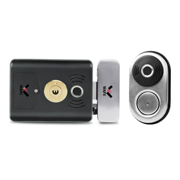 WAFU WF-014B Smart Double Fingerprint Lock Stainless Steel Electric Lock Door Entry Intelligent Lock Low Power Reminder Smart Home Villa Office Access Control System