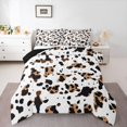 thumbnail image 3 of Homewish Chic Cheetah Print Queen Comforter Set, Fashion Abstract Polkadot Bedding Sets, Teens Adult Men Women Reversible Bedding Comforter Set, Super Cozy Room Decor, 3 Pieces, 3 of 8