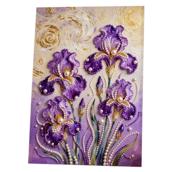 Cthrlog Summerween DIY Pearl Painting Kit Colorful Self-Adhesive Pearl Art Craft for Adults Kids Home Decor Creative Gift with Frame Drawing Drilling Tool and Material Package B