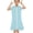 1-Light Blue, variant on Little Girls Swim Cover Up Kids Swimsuit Coverup Zip Up Beach Bathing Suit Hooded Bathrobe Absorbent Beach Dress Kids Casual Cotton Dress