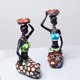 thumbnail image 3 of resina adornos tesanales, escultura decorativa pa mujer candelero de comedor estatua Tribal pa damas decoración pa Colco Figura candelabro, 3 of 8