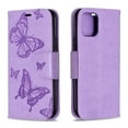 thumbnail image 2 of iPhone 11 6.1" Wallet Case, Dteck Embossed Butterfly Flip PU Leather Stand Wallet Case Cover For Apple iPhone 11 2019, Violet, 2 of 6