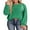 Green, variant on Charmo Women's Stripled Printed Hoodies Long Sleeve Fall Pullover Sweatshirts