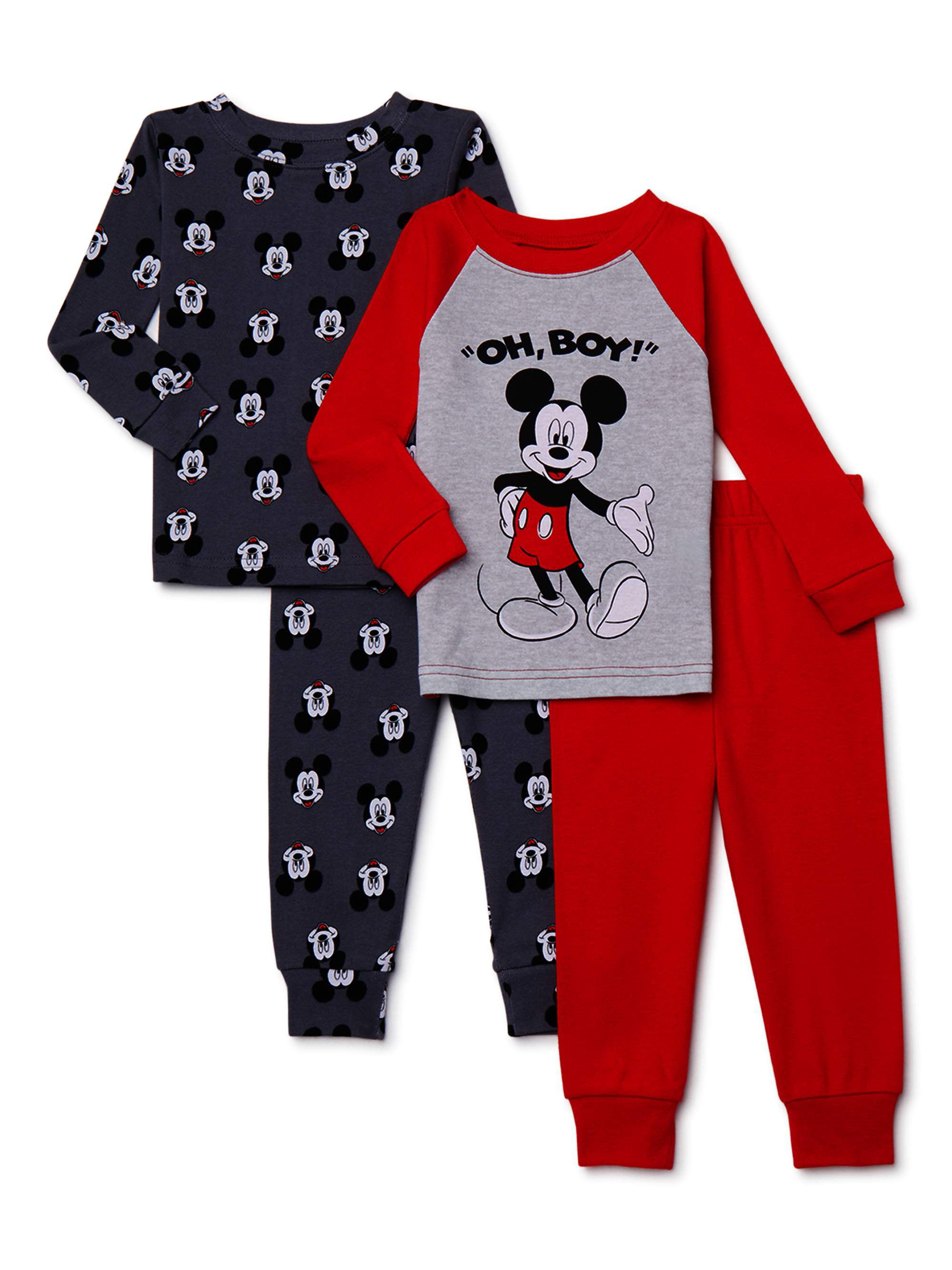 Mickey Mouse - Mickey Mouse Baby Boy Long Sleeve Snug Fit Cotton ...