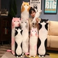 thumbnail image 2 of 10 Styles 50-150cm Long Cat Plush Toys Stuffed Soft Pause Office Nap Doll Bed Sleepping Pillow Home Decor Birthday Girls Gifts, 2 of 5