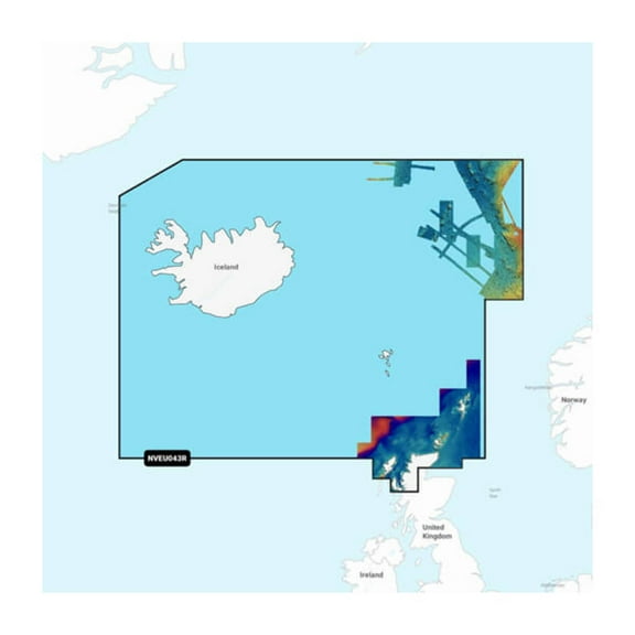 Garmin 010C124600 Navionics Vision  NVEU043R - Iceland to Orkney