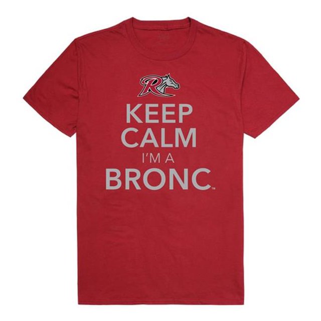 W Republic 523-368-339-04 Rider University T-Shirt Homme Keep Calm , Cardinal - Extra Grand