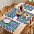 thumbnail image 5 of Easter Bunny Placemats Set of 1, Rabbits Easter Eggs Floral Non-Slip Place Mats Washable Table Mats for Kitchen Dining Table Decorations Indoor/Outdoor, 5 of 9