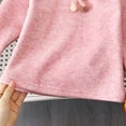 thumbnail image 4 of FAIWAD Girls Mock Neck Tops Long Sleeve Fleece Shirts with Bow Soft Warm School Daily Clothes, 4 of 9