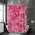 thumbnail image 2 of FREEAMG Bath Curtains Shower Curtain Strawberry Butterfly Flowers Pink Bathroom Waterproof Machine Washable 66x72 inch, 2 of 5